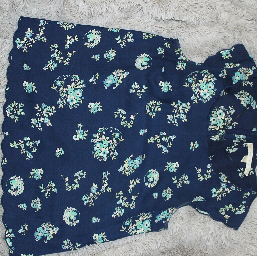 French inspired navy blouse